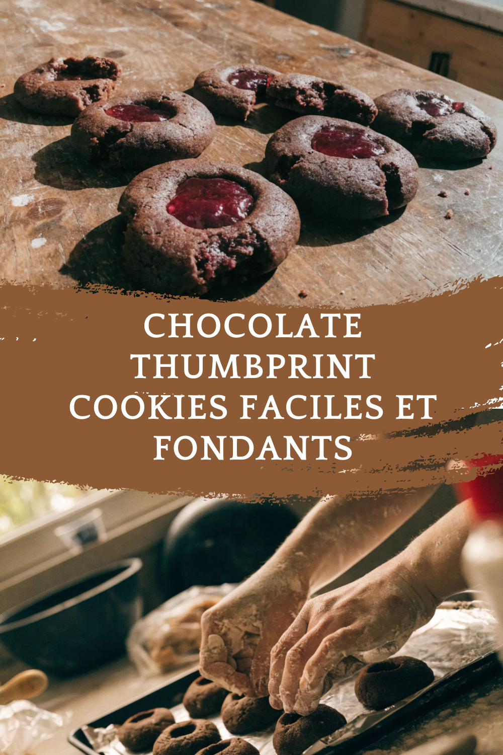 Chocolate Thumbprint Cookies : les cookies au chocolat avec cœur fondant que je refais chaque hiver
