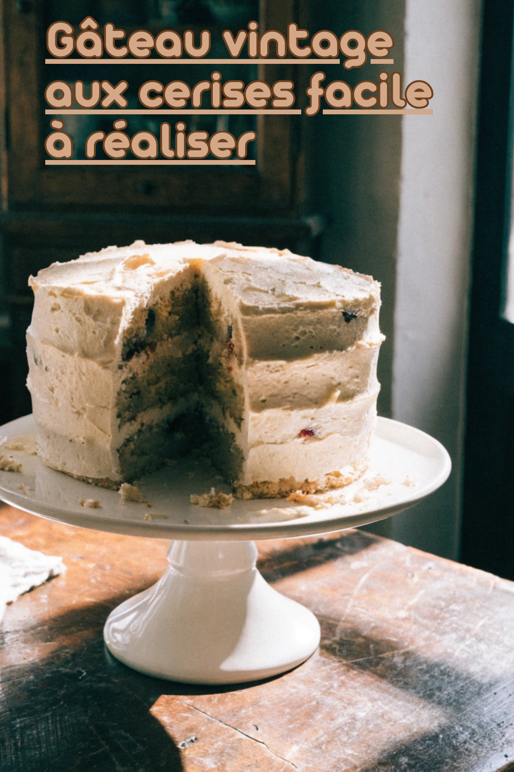 Gâteau vintage aux cerises – Moelleux et festif