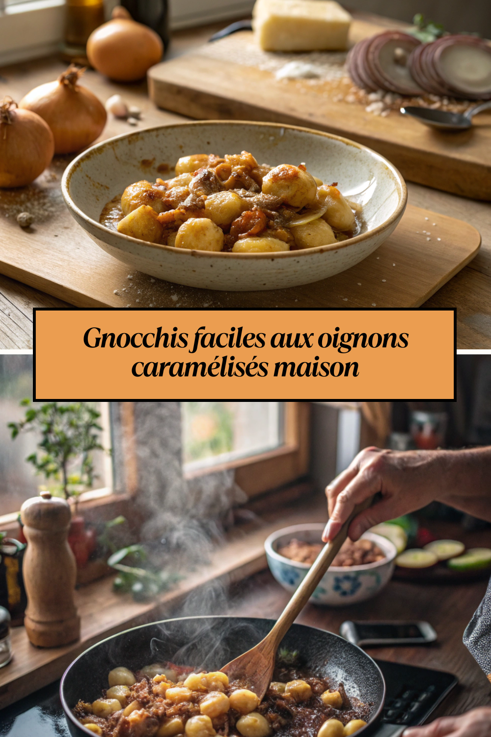 Gnocchis aux oignons caramélisés faciles comme au bistrot