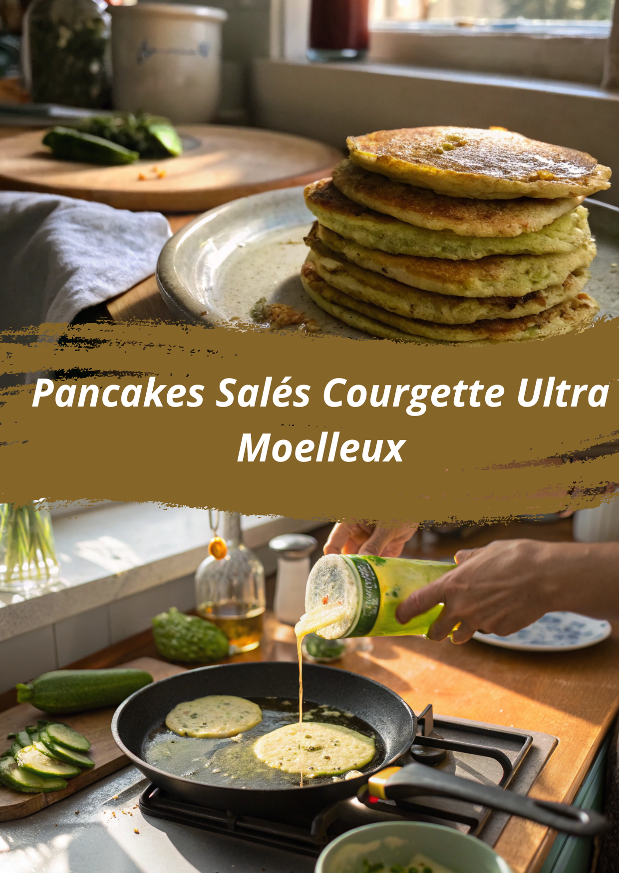 Pancakes salés à la courgette : la recette que je fais quand j’ai 15 minutes et plus rien dans le frigo