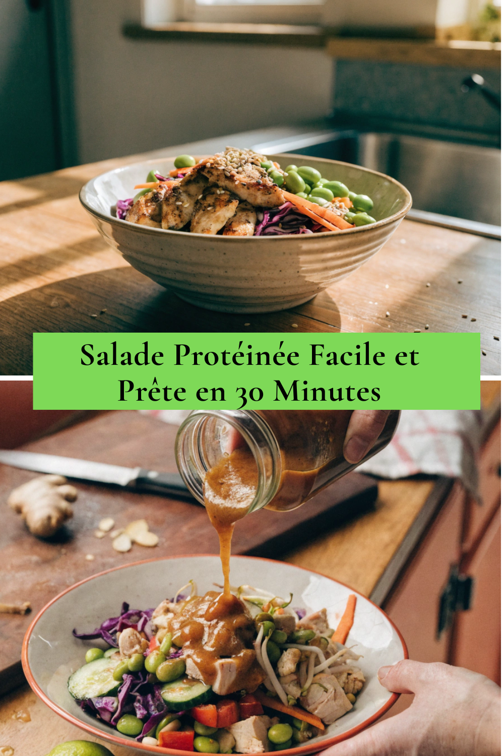 Salade Protéinée à la Sauce Asiatique Facile