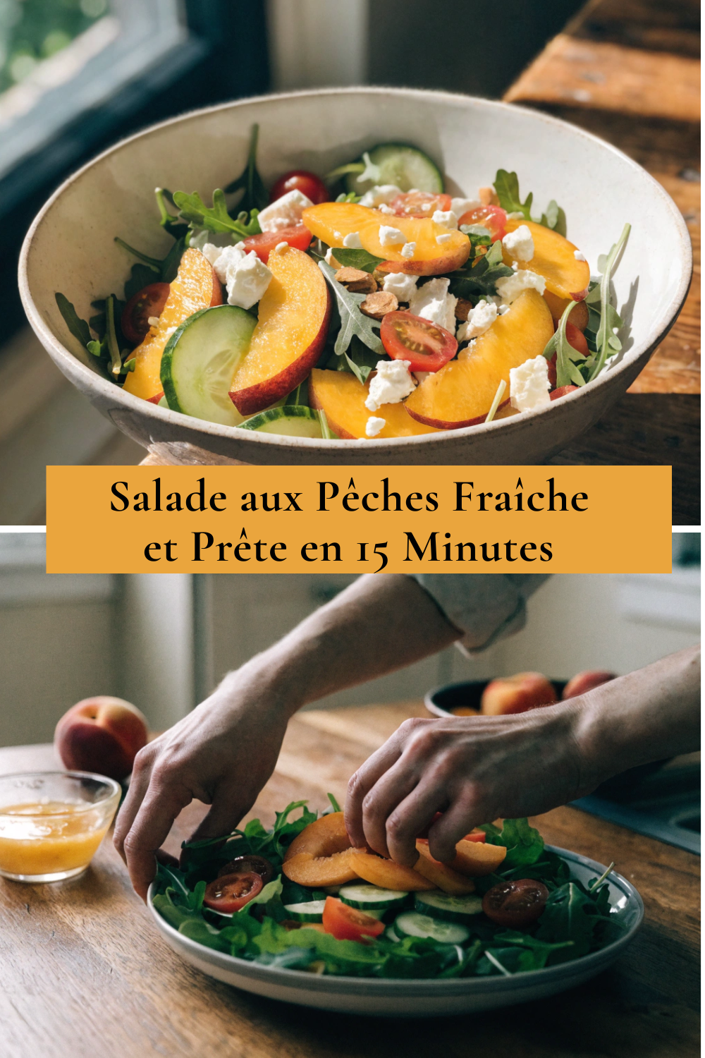 Salade Estivale aux Pêches Fraîche et Facile